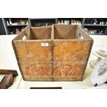 A mid century wooden Coca Cola advertising crate.