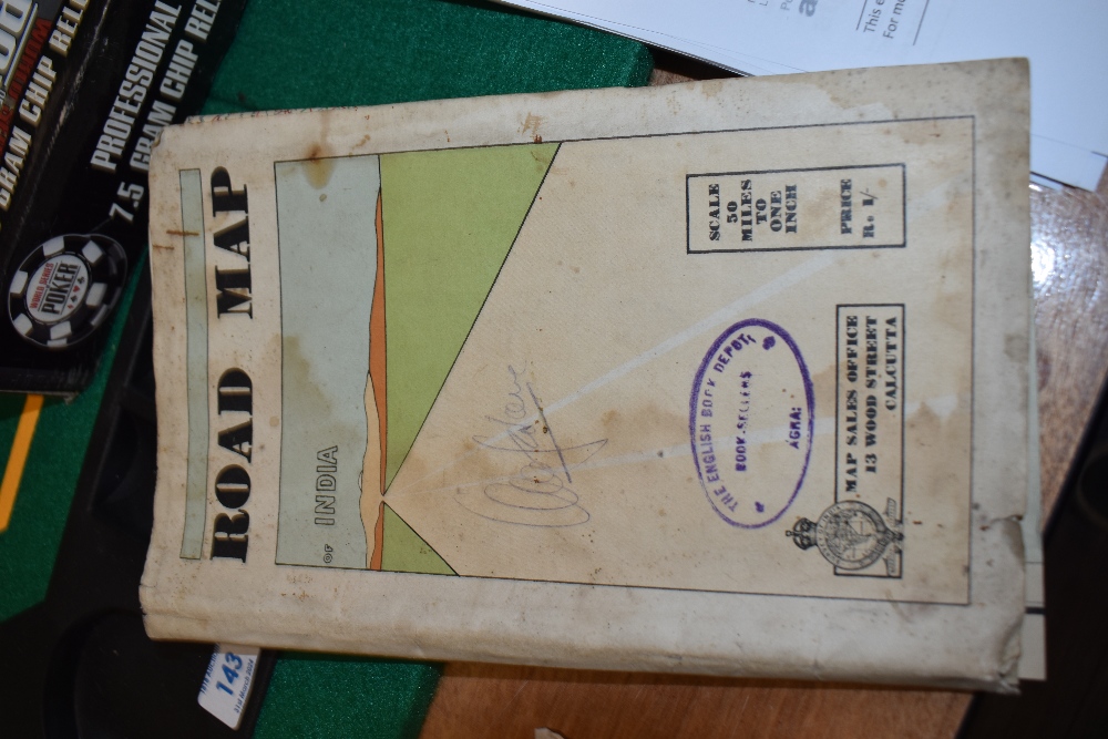 A collection of maps, including map of the Western Railway, road map of India and other Indian - Bild 2 aus 5