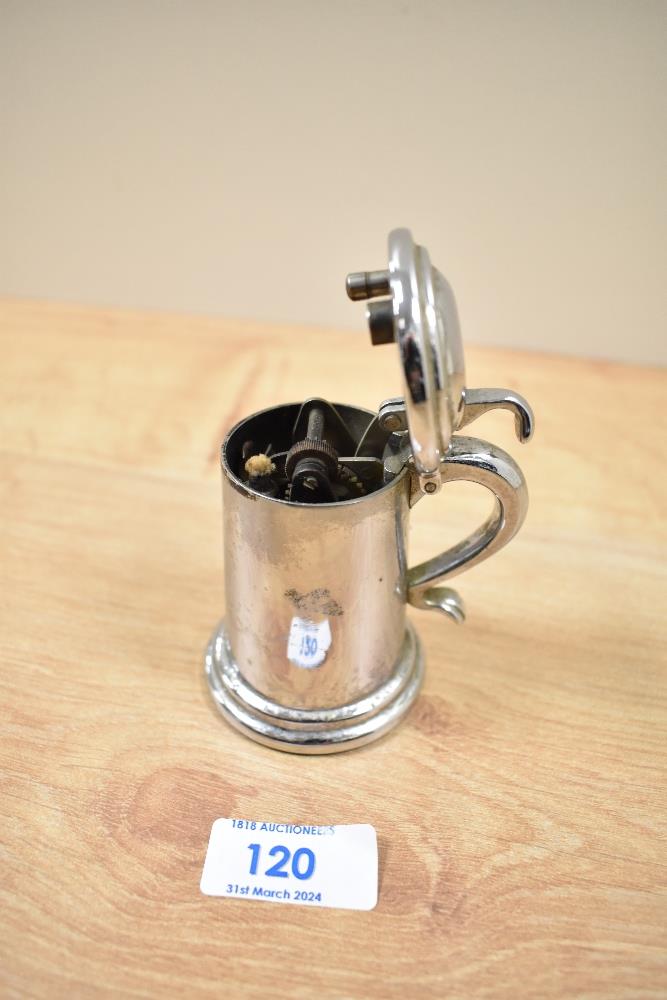 A vintage Dunhill desk top lighter in the form of a tankard. - Image 2 of 2