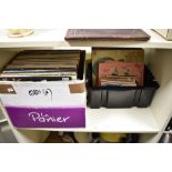 A collection of Vinyl LP records and singles, including Junior records 78's, classical interest