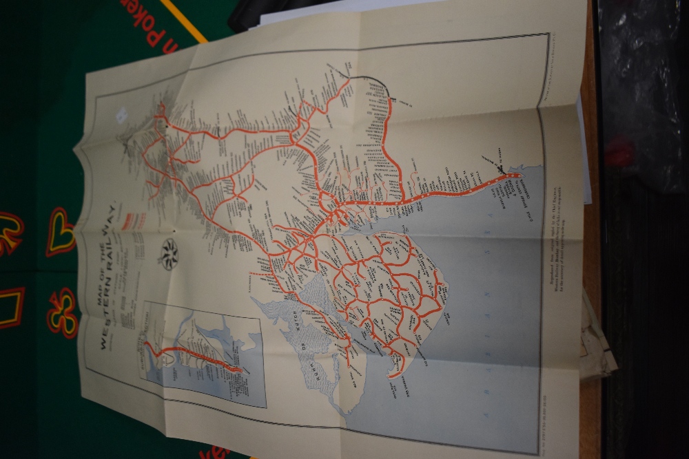 A collection of maps, including map of the Western Railway, road map of India and other Indian - Bild 3 aus 5