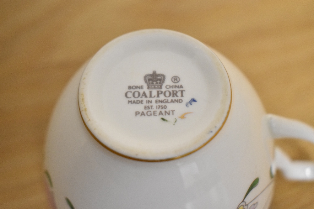 A selection of Coalport 'Pageant' breakfast cups, saucers, dinner plates, jug, sugar basin and - Image 2 of 2