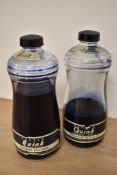Two bottles of Parker Quink ink