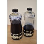 Two bottles of Parker Quink ink