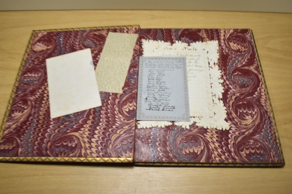 Manuscript. A volume presented to Revd. Henry Cary Shuttleworth (1850-1900) by the parishioners - Image 2 of 3