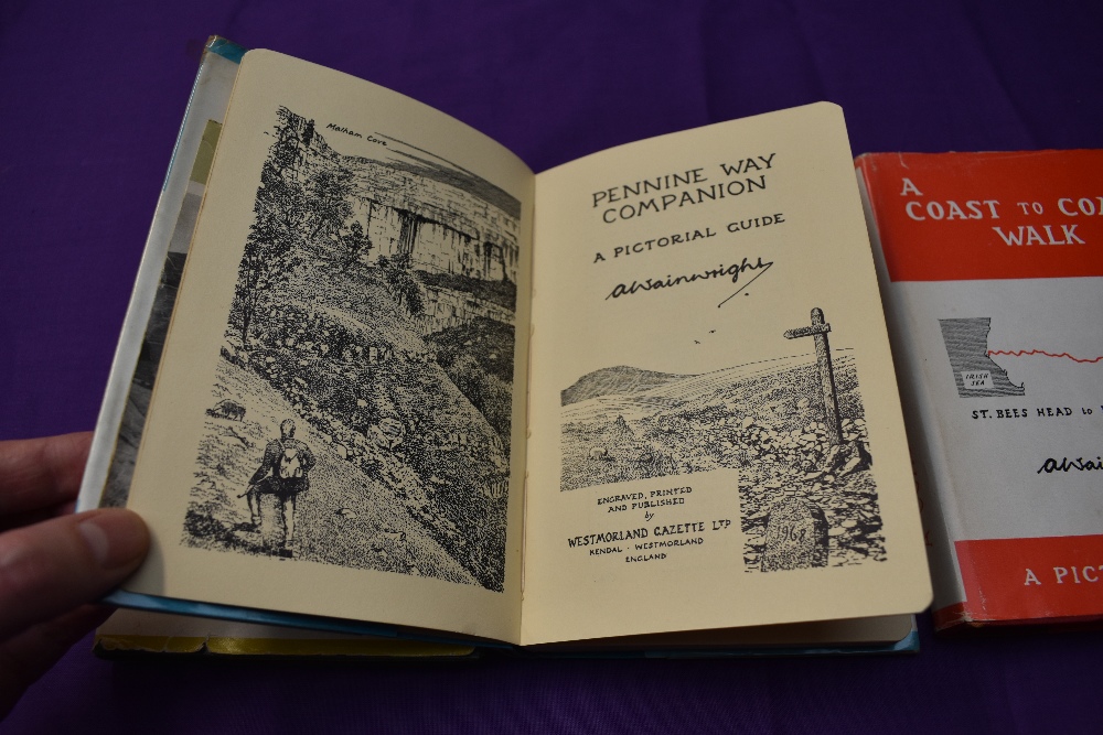 Wainwright. Three Walking Guides. A Coast to Coast Walk - 1st edition, 1973. In the dust jacket, - Image 3 of 7