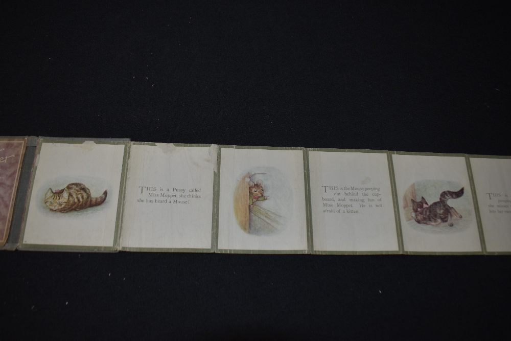 Children's. Beatrix Potter. Two titles: The Story of Miss Moppet [Concertina Book in Wallet]. - Image 3 of 7