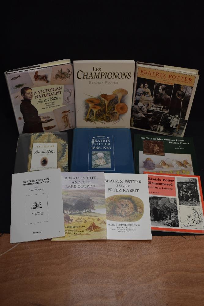 Beatrix Potter. A selection of reference and biographical works. Hardback and softback. See images