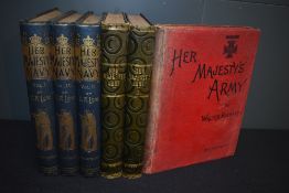 A collection of Military Volumes, Her Majesty Navy by Charles Rathbone Low in three volumes, I,
