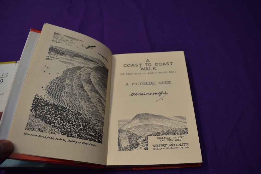 Wainwright. Three Walking Guides. A Coast to Coast Walk - 1st edition, 1973. In the dust jacket, - Image 6 of 7
