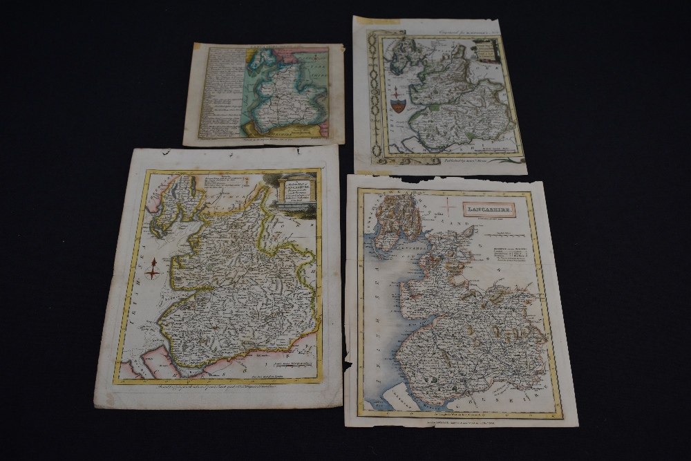 Maps. A selection of nine loose maps concerning Lancashire, 18th and 19th century examples. See - Image 4 of 4