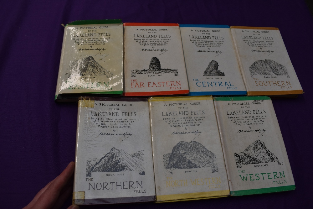 Wainwright. A set of the Pictorial Guides to the Lakeland Fells. Editions/impressions as follows: