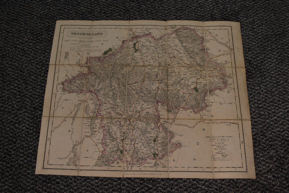 Maps. Lake District. Three folding maps: Otley, J. - A Correct Map of the Lake District; with the - Image 2 of 4