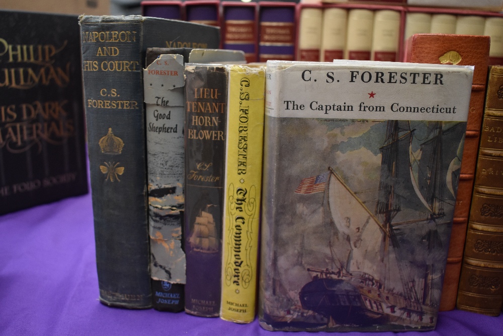 Literature. C. S. Forester. A small selection, includes: The Captain from Connecticut. London: