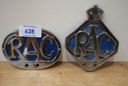 Two RAC badges