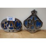 Two RAC badges