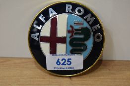An Alfa Romeo car badge