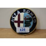 An Alfa Romeo car badge