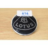 A Lotus car badge