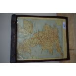 A Vintage Dunlop Maps of Great Britain in original clear view case