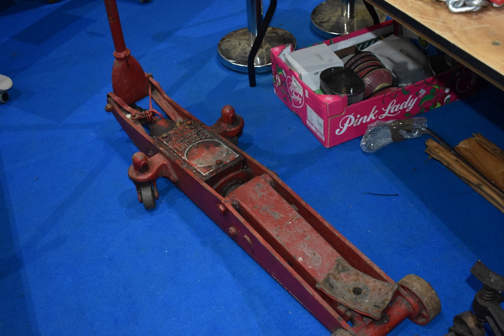 A vintage Epcojack Model 70 trolley jack