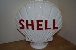 A vintage Shell perspex globe