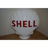 A vintage Shell perspex globe