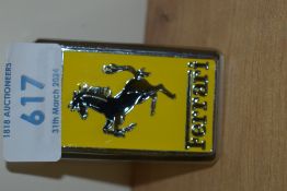 A Ferarri car badge