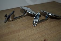 A pair of vintage wing mirrors