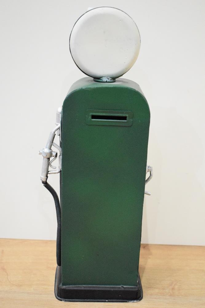 A vintage tin money box in the form of a petrol pump - Image 3 of 4