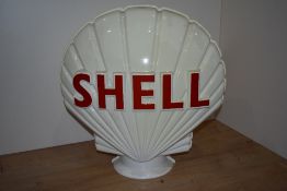 A vintage Shell perspex globe
