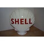 A vintage Shell perspex globe