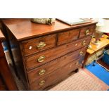 A 19th Century mahogany chest of three over three drawers, dimensions approx. W113 D54 H106cm