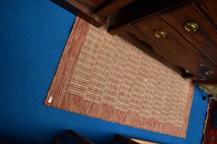 A modern polyprop rug, in Raffles Rust design, 160 x 230cm