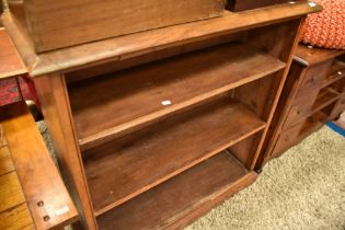 A 19th Century walnut bookshelf, approx. width 101cm