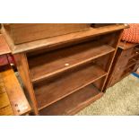 A 19th Century walnut bookshelf, approx. width 101cm