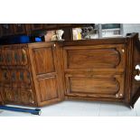 A nice quality reproduction bureau bookcase , labelled Drexel Heritage, dimensions approx. H224