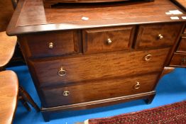 A stag bedroom chest, approx 82 x 47 x 72cm