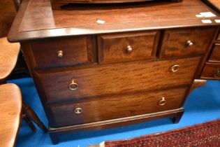 A stag bedroom chest, approx 82 x 47 x 72cm