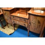 A Victorian mahogany chiffoneir base, width approx. 152cm