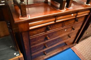 A 19th Century mahogany Scotch chest of drawers, approx dimensions W133 D56 H112cm