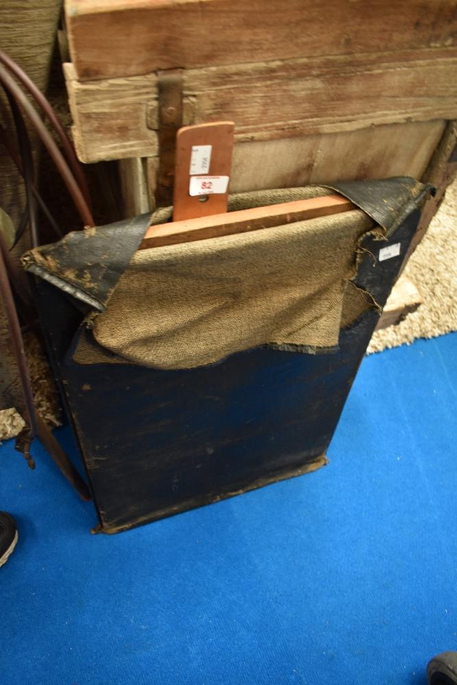 A vintage portable drawing board in leather case