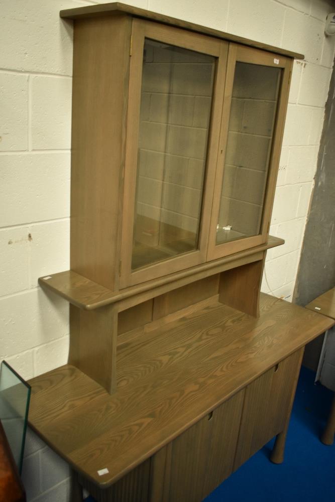 A modern Ercol sideboard/display cabinet, Silver mist design, width approx. 150cm