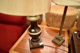 Two modern table lamps (not pair)