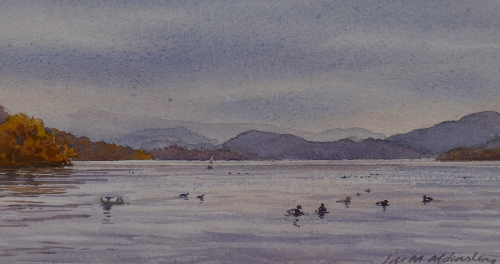 *Local Interest - Jill M. Aldersley (1943-2007, British), watercolour, 'Windermere from Steamboat