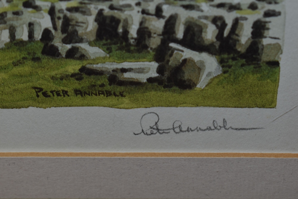 *Local Interest - After Peter Annable (20th Century, British), coloured print, 'Pen-y-Ghent from - Image 3 of 4