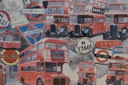 After Paul Atchison (20th Century), coloured prints, 'London Landmarks' and 'London Pride',