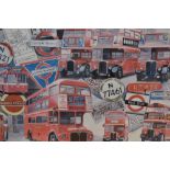 After Paul Atchison (20th Century), coloured prints, 'London Landmarks' and 'London Pride',