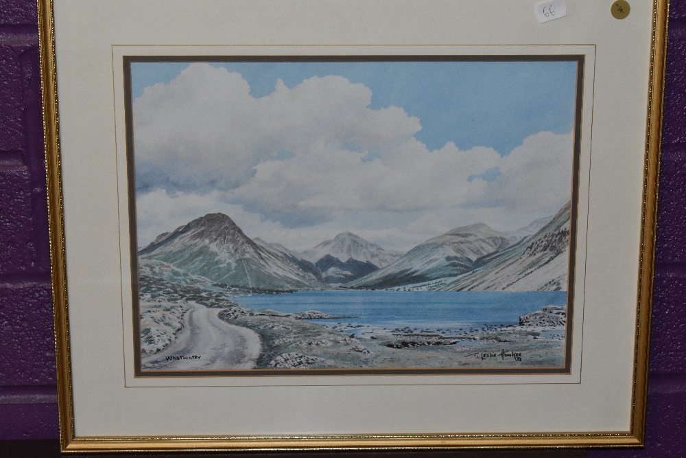 *Local Interest - After T.Leslie Hawkes (20th Century, British), coloured prints, 'Wastwater' (x2) - Image 5 of 5