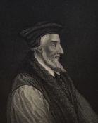 An assorted collection of monochrome and other engravings, to include a steel engraving of Bishop